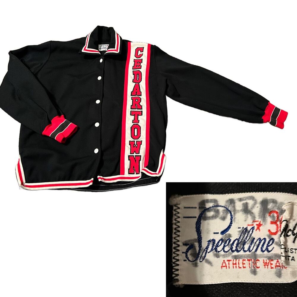 1970s High School Georgia Durene Jacket GA Bulldogs Jersey / Small -